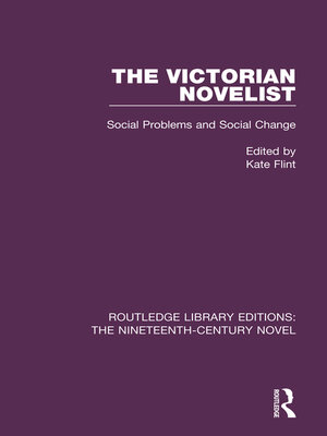 cover image of The Victorian Novelist
